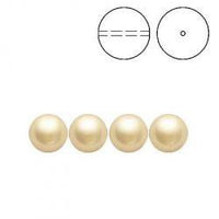 Brilliance Crystal Pearls, 5810, Light Gold, 3, 4, 6 or 8mm - The Argus Collection