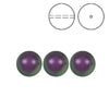 Brilliance Crystal Pearls, 5810, Iridescent Purple, 3, 4, 6, 8 or 10mm - The Argus Collection