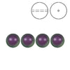 Brilliance Crystal Pearls, 5810, Iridescent Purple, 3, 4, 6, 8 or 10mm - The Argus Collection