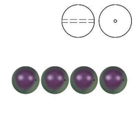 Brilliance Crystal Pearls, 5810, Iridescent Purple, 3, 4, 6, 8 or 10mm - The Argus Collection