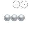 Brilliance Crystal Pearls, 5810, Light Grey, 3, 4, 6, 8 or 10mm - The Argus Collection