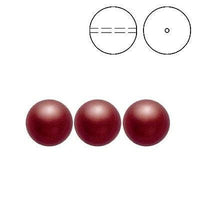 Brilliance Crystal Pearls, 5810, Bordeaux in 3, 4, 6, 8, 10 or 12mm - The Argus Collection