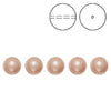 Brilliance Crystal Pearls, 5810, Rose Gold, 3, 4, 6, 8 or 10mm - The Argus Collection