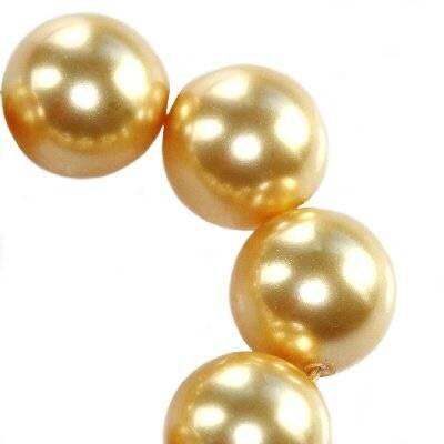 Brilliance Crystal Pearls, Gold, 5810, 3, 4, 6, 8 or 10mm - The Argus Collection