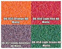 11/0 Delica Beads, DB0855, DB0856, DB0857, DB0858 - The Argus Collection