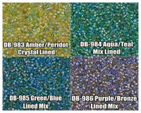 11/0 Delica Beads, DB0983, DB0984, DB0985, DB0986 - The Argus Collection