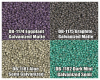 11/0 Delica Beads, DB1174, DB1175, DB1181, DB1182 - The Argus Collection