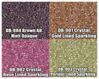 11/0 Delica Beads, DB0884, DB0901, DB0902, DB0903 - The Argus Collection