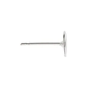 Flatback Earring Posts, Silver Plated, 5 or 10 Pair - The Argus Collection