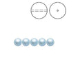 Brilliance Crystal Pearls, 5810, Light Blue, 3, 4, 6, or 8mm - The Argus Collection