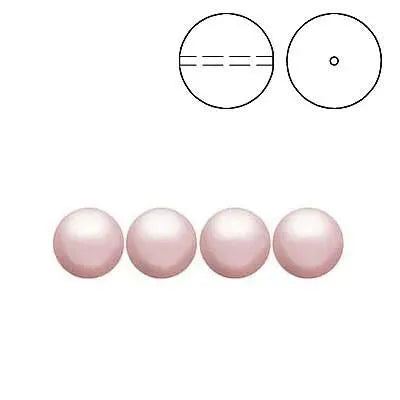 Brilliance Crystal Pearls, 5810, Rosaline, 3, 4, 6, 8 mm - The Argus Collection