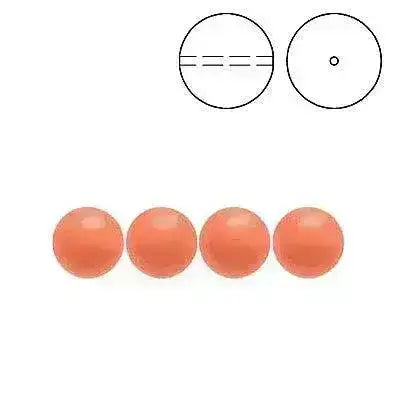 Brilliance Crystal Pearls, 5810, Coral, 3, 4, 6 or 8mm - The Argus Collection
