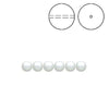 Brilliance Crystal Pearls, 5810, White in 3, 4, 6, 8mm - The Argus Collection