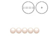 Brilliance Crystal Pearls, 5810, Cream Rose, 3, 4, 6 or 8mm - The Argus Collection