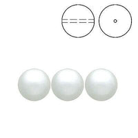 Brilliance Crystal Pearls, 5810, White in 3, 4, 6, 8mm - The Argus Collection