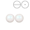 Brilliance Crystal Pearls, 5810, Pearlescent White, 3, 4, 6, 8 or 10mm - The Argus Collection