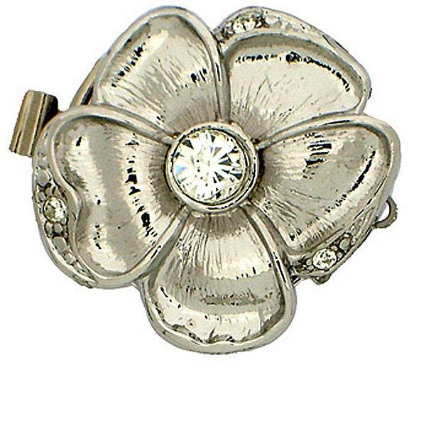 Flower (Medium) 1-Strand Box Clasp in 2 Finishes - The Argus Collection