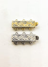 Nouveau, 3-Strand Clasp, by Claspgarten, 2 Finishes - The Argus Collection