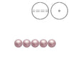 Brilliance Crystal Pearls, Rose, 5810, 4, 6 or 8mm - The Argus Collection