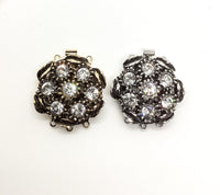 Stellar 3-Strand Box Clasp with Austrian Crystals in 2 Finishes - The Argus Collection