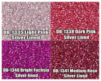 11/0 Delica Beads, DB1335, DB1338, DB1340, DB1341 - The Argus Collection