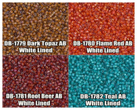 11/0 Delica Beads, DB1779, DB1780, DB1781, DB1782 - The Argus Collection