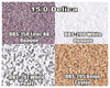 15/0 Miyuki Delica beads, DBS0158, DBS0200, DBS0201, DBS0205 - 7 grams tube - The Argus Collection