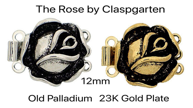 Rose 3-Strand Box or Tongue Clasps in 2 Finishes - The Argus Collection