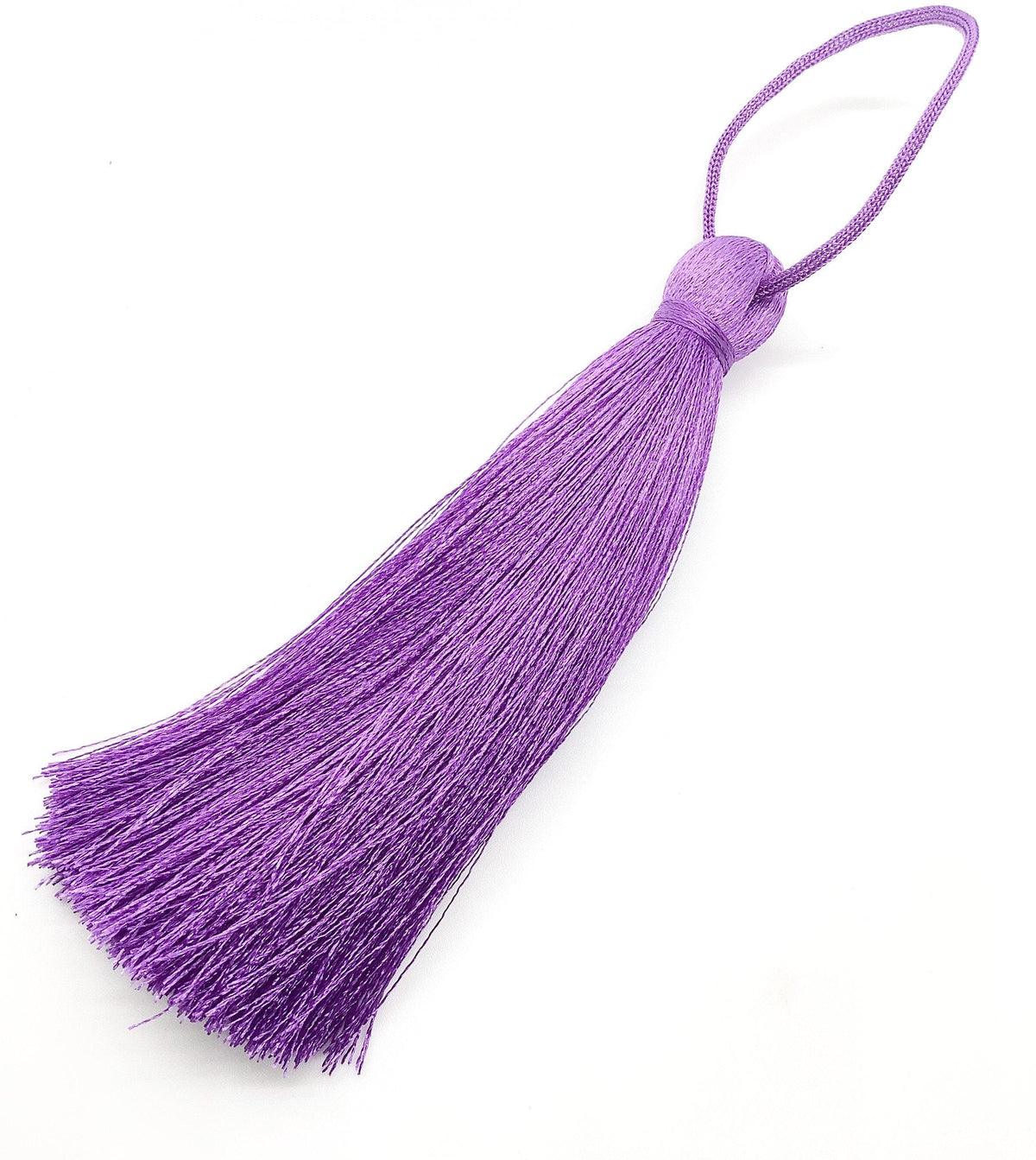 Luscious #3 Silk Tassels Long & Thick 11-12cm (4.25-4.5") for Jewelry, Decor or Drapery - ArgusCollection