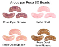 Arcos par Puca (30 Beads) Rose Opal Collection - The Argus Collection