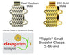 Ripple 2-Strand Box Clasp, in 2 Finishes - The Argus Collection