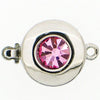 Gaze 1-Strand Box Clasp with Austrian Crystals in 8 Colours - The Argus Collection