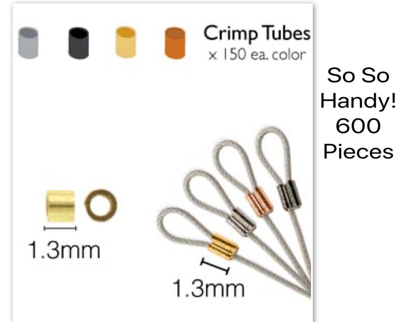 Crimp Tube Color Assortment, Our Most Popular Size - 1.8 O.D. 1.3 I.D., 4 Finishes - The Argus Collection