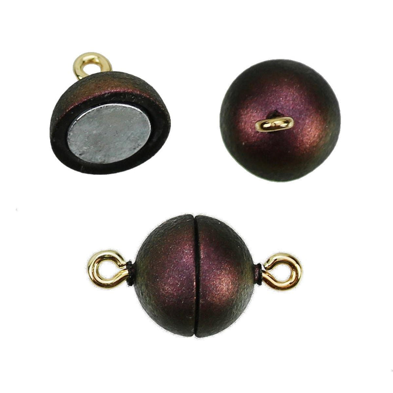 Mini Moon Rare Earth Magnetic Clasps, 10mm, in 7 Colors - The Argus Collection