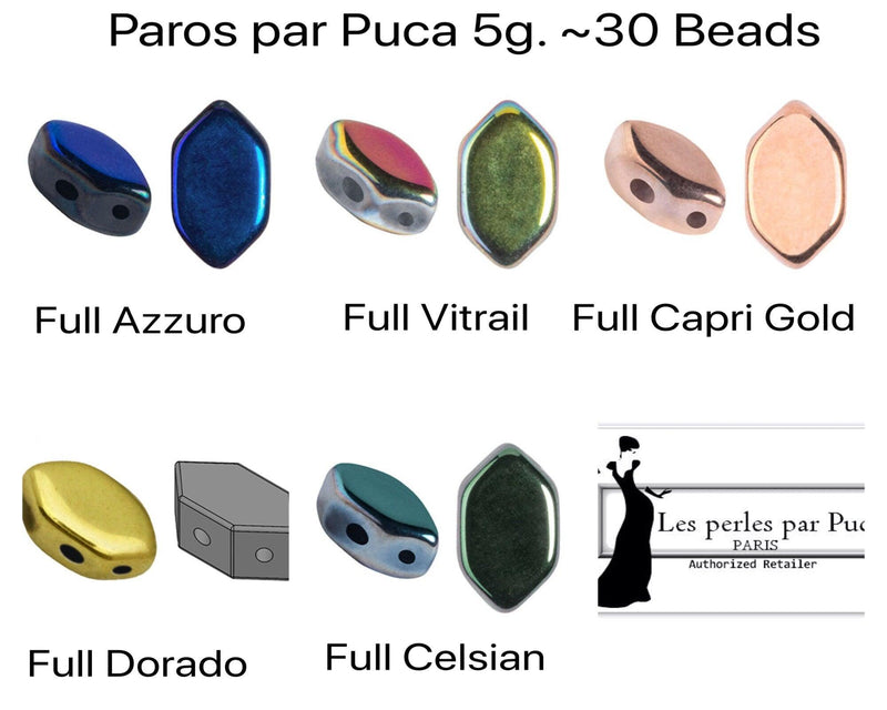 PAROS par Puca, Full Azzuro, Full Capri Gold, Full Vitrail, Full Celsian, Full Dorado - The Argus Collection