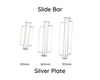 Tube Slide Bars, Tube Clasps, 21.5mm, 26.5mm, & 31.5mm - The Argus Collection