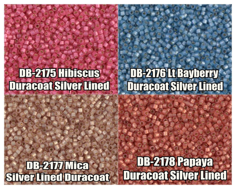 11/0 Delica Beads, DB2175, DB2176, DB2177, DB2178 - The Argus Collection