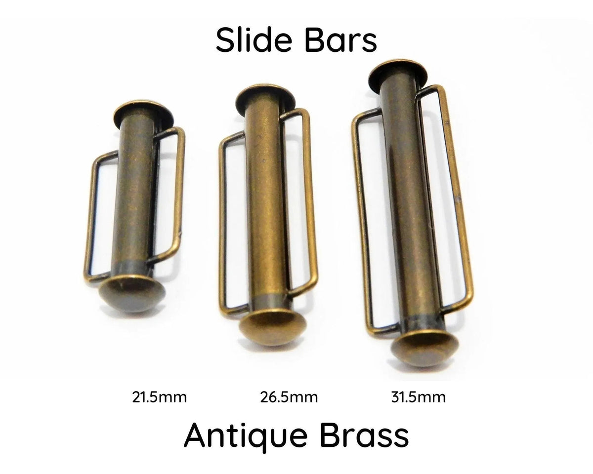 Tube Slide Bars, Tube Clasps, 21.5mm, 26.5mm, & 31.5mm - The Argus Collection