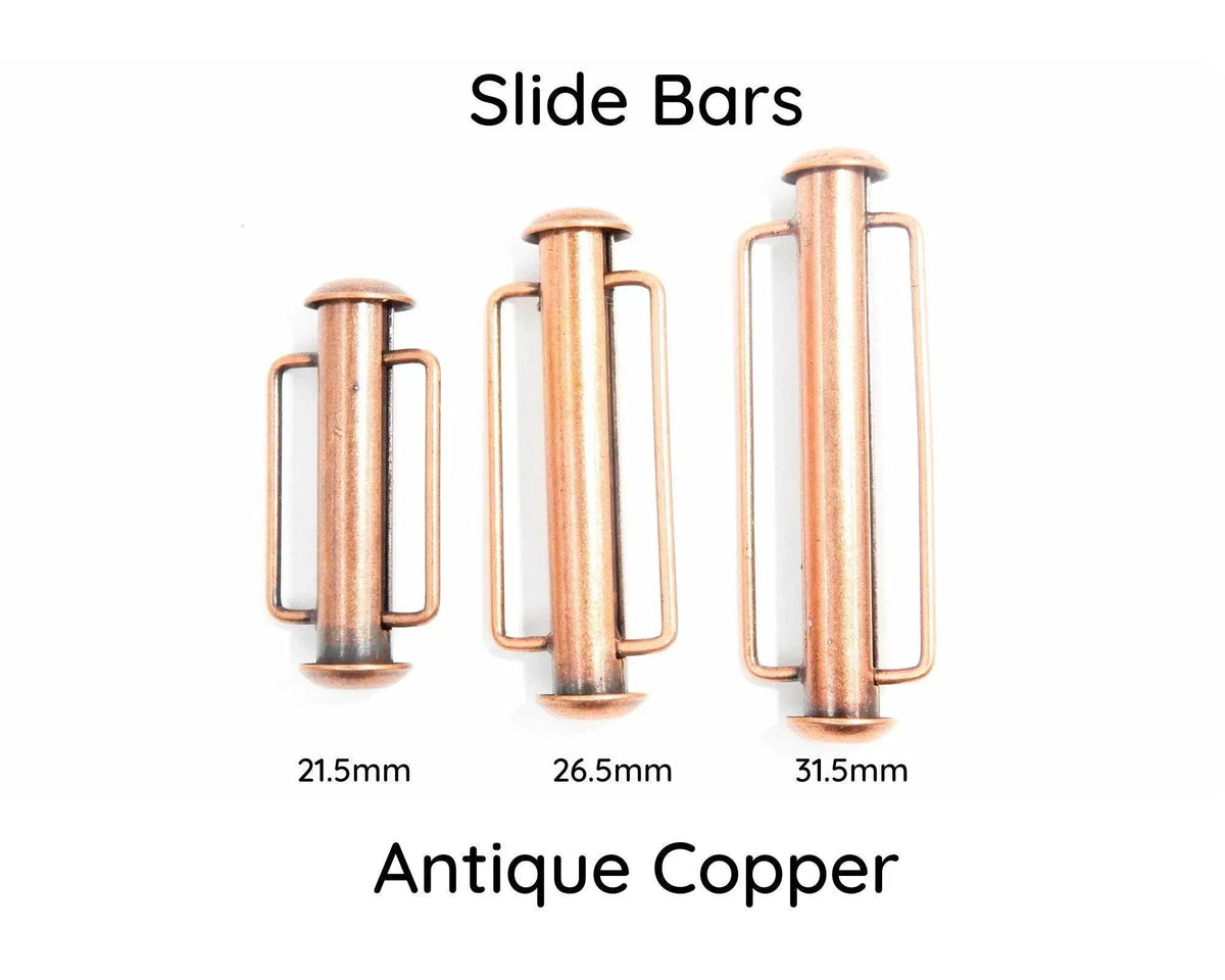 Tube Slide Bars, Tube Clasps, 21.5mm, 26.5mm, & 31.5mm - The Argus Collection