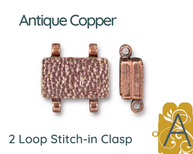 Hammertone Stitch-In Magnetic Clasp, Tierracast - The Argus Collection