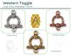 Western Toggle Clasp, by TierraCast - The Argus Collection