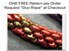 Miniduo Beads, 10g. ~205 Beads, Vitrail Collection, 5 Colors - The Argus Collection