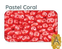 Superduo Beads, Pastel III Collection, 10g. 6 Colors - The Argus Collection