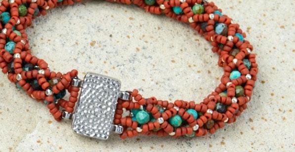 Hammertone Stitch-In Magnetic Clasp, Tierracast - The Argus Collection