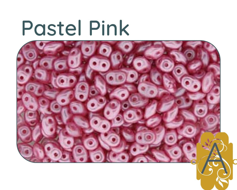 Superduo Beads, Pastel III Collection, 10g. 6 Colors - The Argus Collection