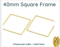 Square Frame Connectors, 40mm in 3 Finishes - The Argus Collection