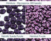 Miniduo Beads, 10g. ~205 Beads, Metallic and Metalust Collection - The Argus Collection