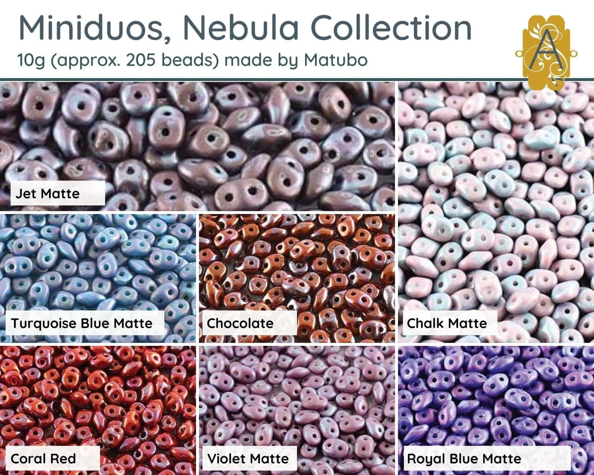 Miniduo Beads, Nebula Collection, 10g - The Argus Collection