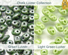 Miniduo Beads, 10g. ~205 Beads, Chalk Luster Collection, 8 Colors - The Argus Collection