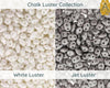 Miniduo Beads, 10g. ~205 Beads, Chalk Luster Collection, 8 Colors - The Argus Collection